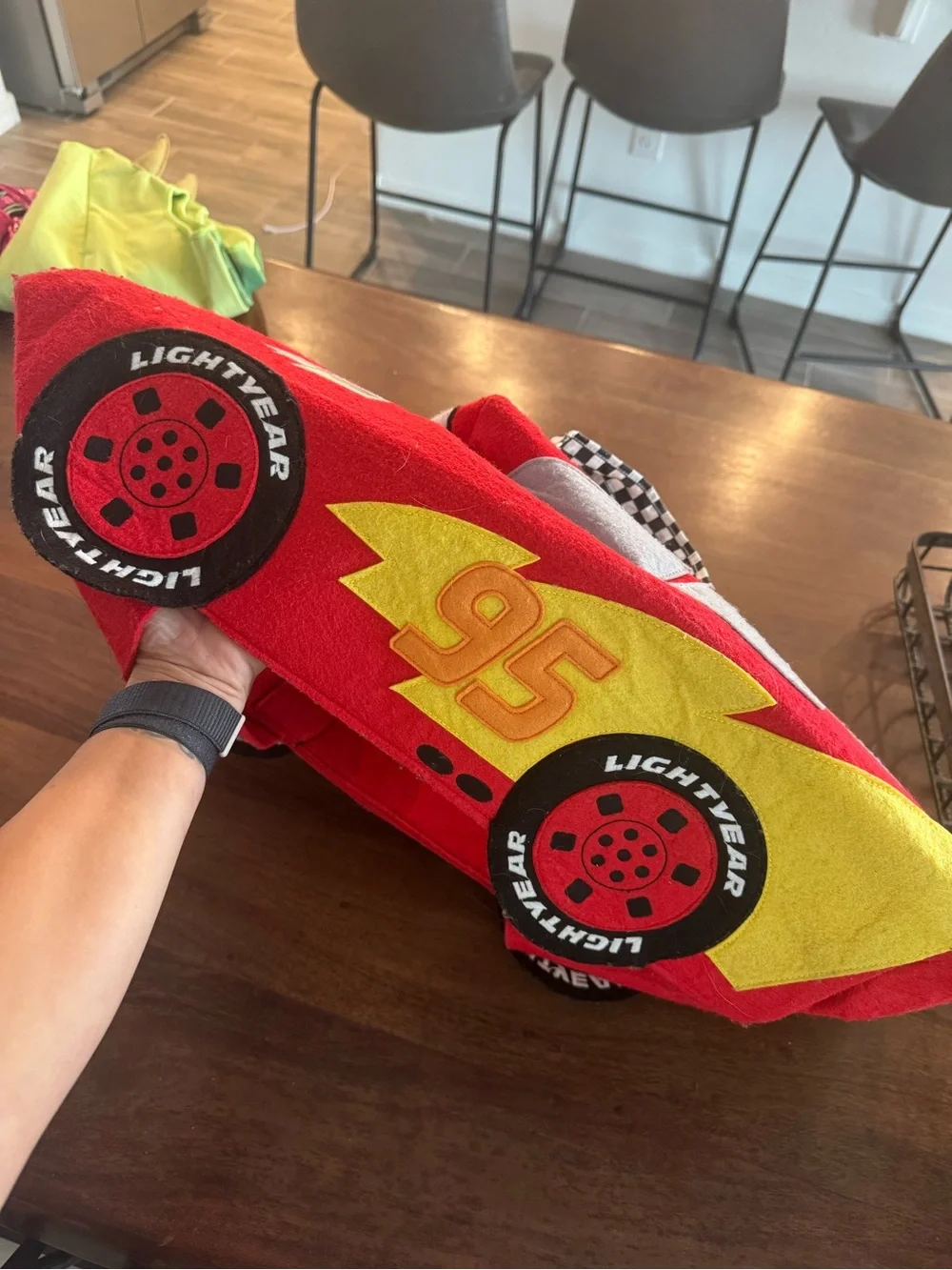 Pottery Barn Disney Pixar Lightning McQueen Kids Costume